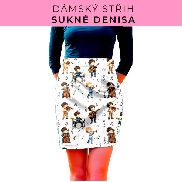 Dámský střih - Dámská sukně Denisa