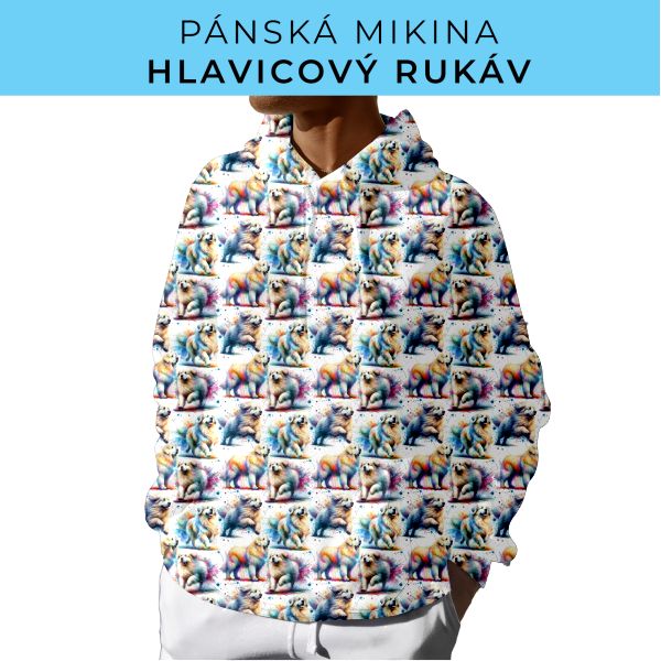 PÁNSKÝ střih - mikina s kapucí
