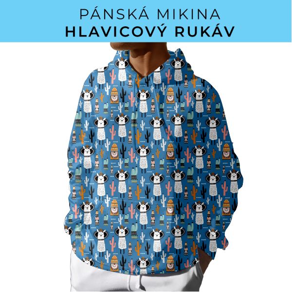 PÁNSKÝ střih - mikina s kapucí