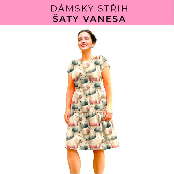Dámský střih šaty Vanesa