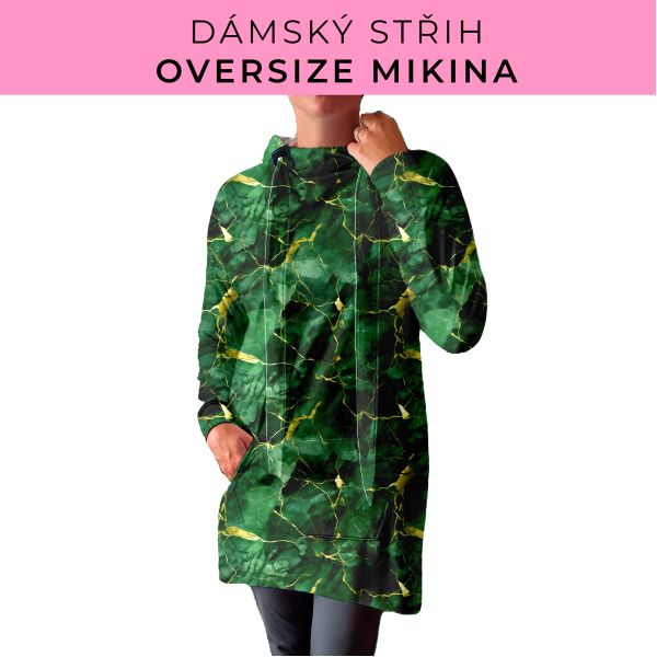DÁMSKÝ střih - Oversize mikina