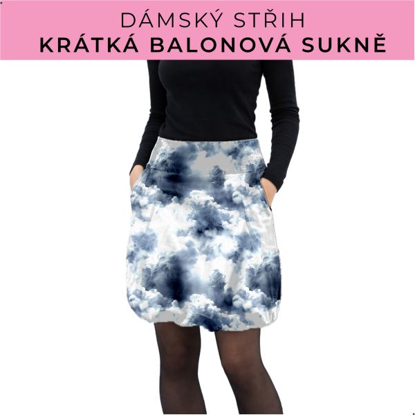 Dámský střih - balonová krátká sukně