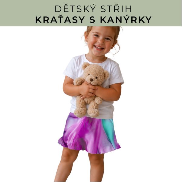 Dětský střih - Kraťásky s kanýrkem