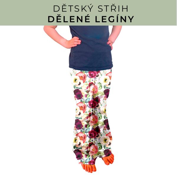 Dětský střih - Dělené legíny