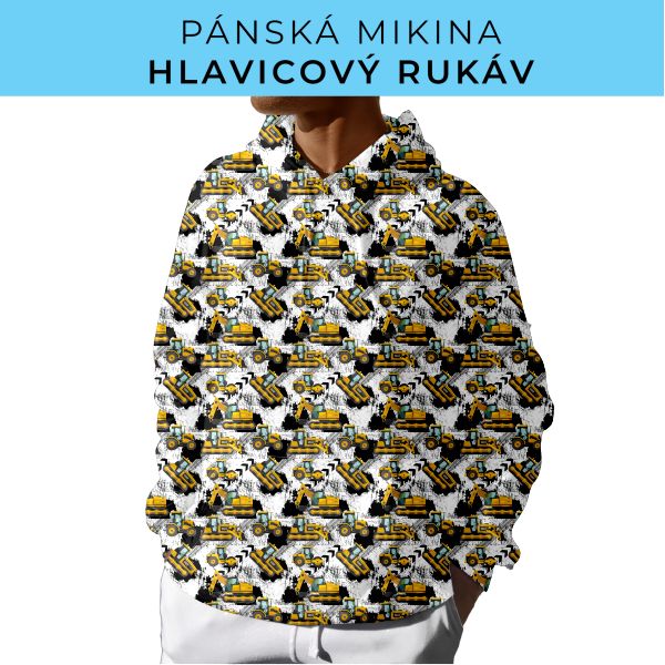 PÁNSKÝ střih - mikina s kapucí