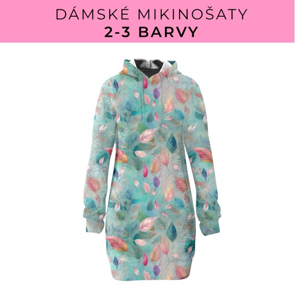 DÁMSKÝ střih - Mikinošaty 2-3 barvy