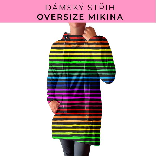 DÁMSKÝ střih - Oversize mikina