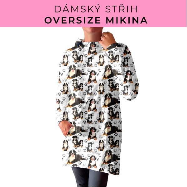 DÁMSKÝ střih - Oversize mikina
