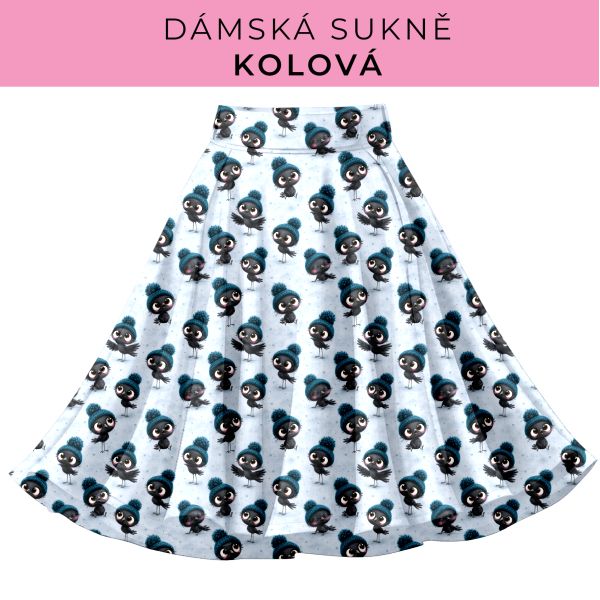 DÁMSKÝ střih - Kolová sukně