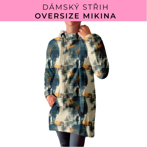 DÁMSKÝ střih - Oversize mikina