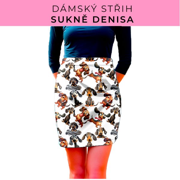Dámský střih - Dámská sukně Denisa