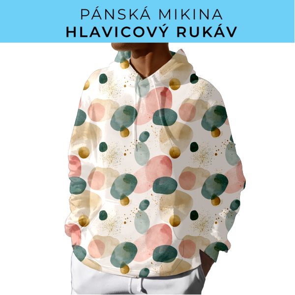 PÁNSKÝ střih - mikina s kapucí