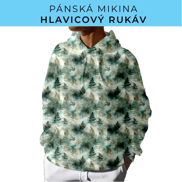 PÁNSKÝ střih - mikina s kapucí