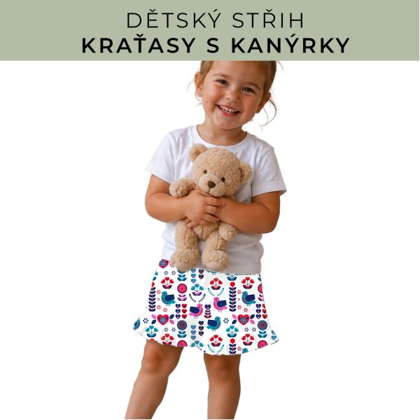 Dětský střih - Kraťásky s kanýrkem