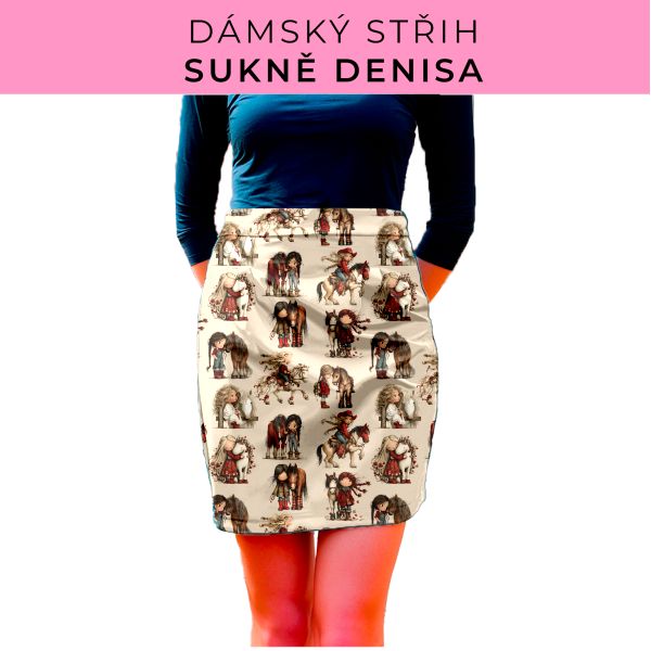 Dámský střih - Dámská sukně Denisa
