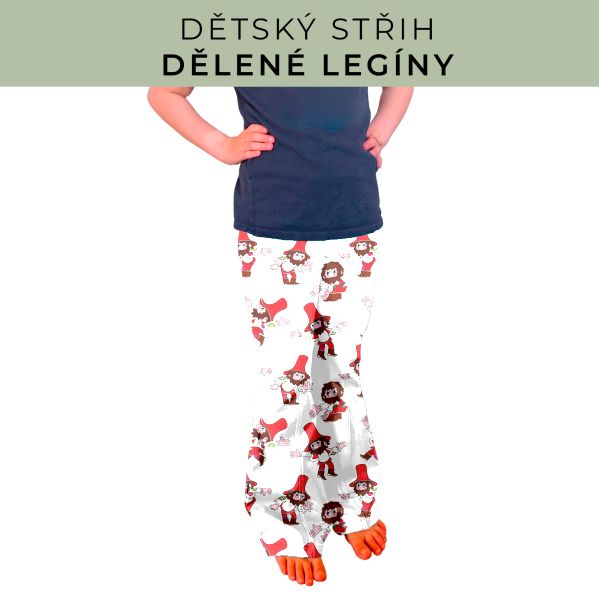 Dětský střih - Dělené legíny