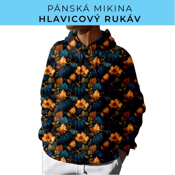 PÁNSKÝ střih - mikina s kapucí