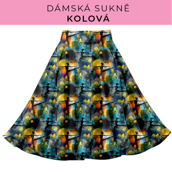 DÁMSKÝ střih - Kolová sukně