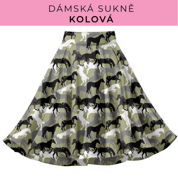 DÁMSKÝ střih - Kolová sukně