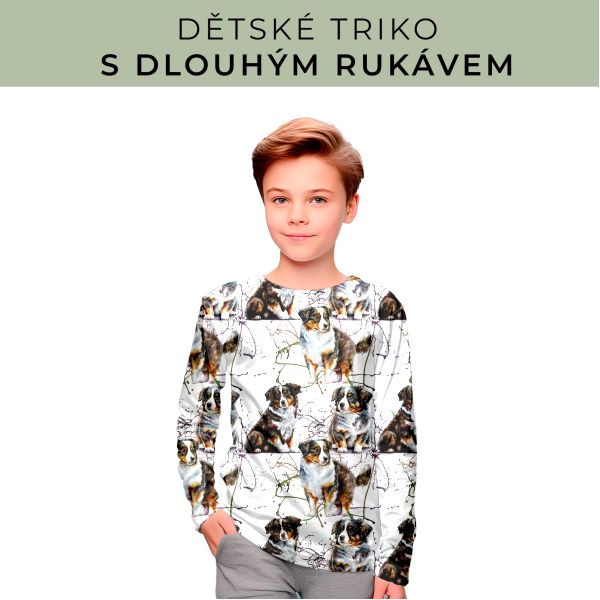 DĚTSKÝ střih - triko dlouhý rukáv