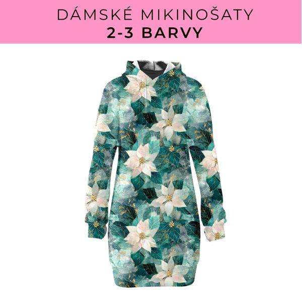 DÁMSKÝ střih - Mikinošaty 2-3 barvy