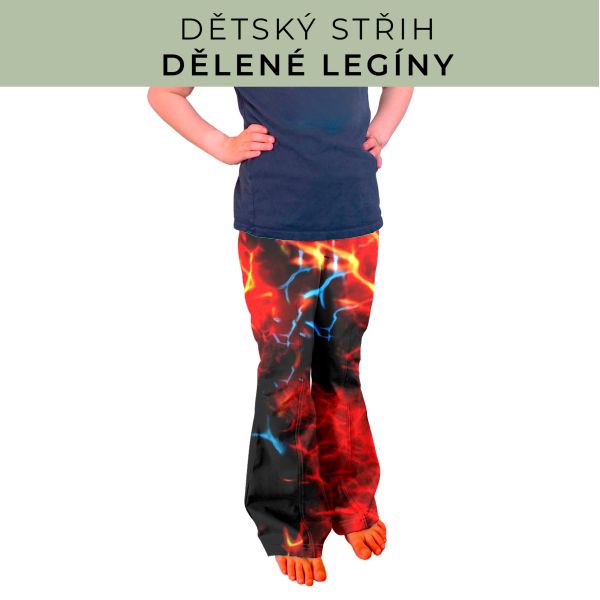 Dětský střih - Dělené legíny