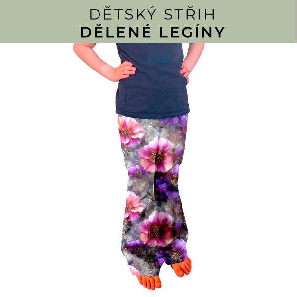 Dětský střih - Dělené legíny