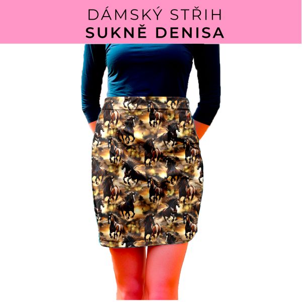 Dámský střih - Dámská sukně Denisa
