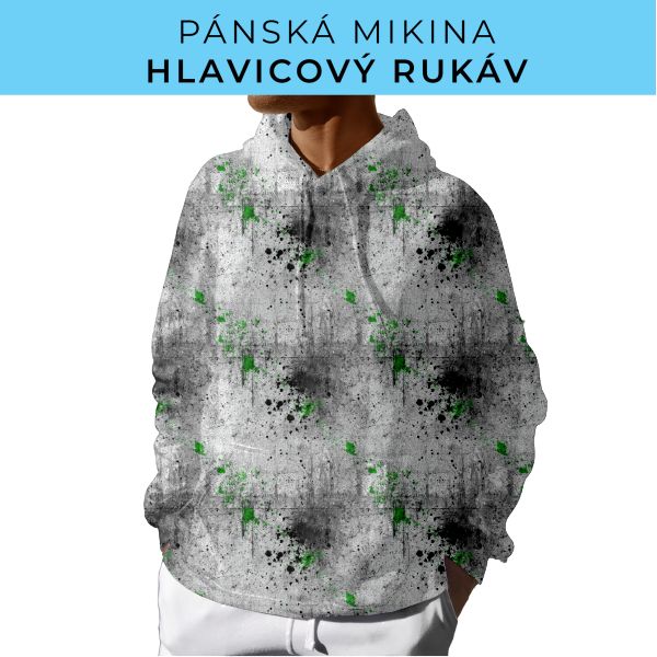 PÁNSKÝ střih - mikina s kapucí