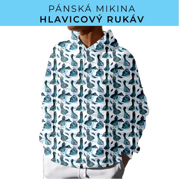 PÁNSKÝ střih - mikina s kapucí