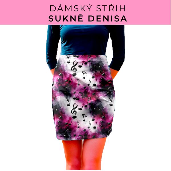 Dámský střih - Dámská sukně Denisa
