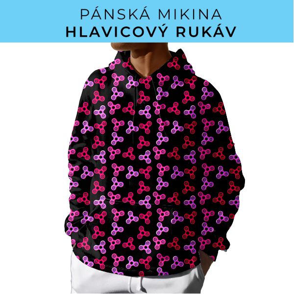 PÁNSKÝ střih - mikina s kapucí