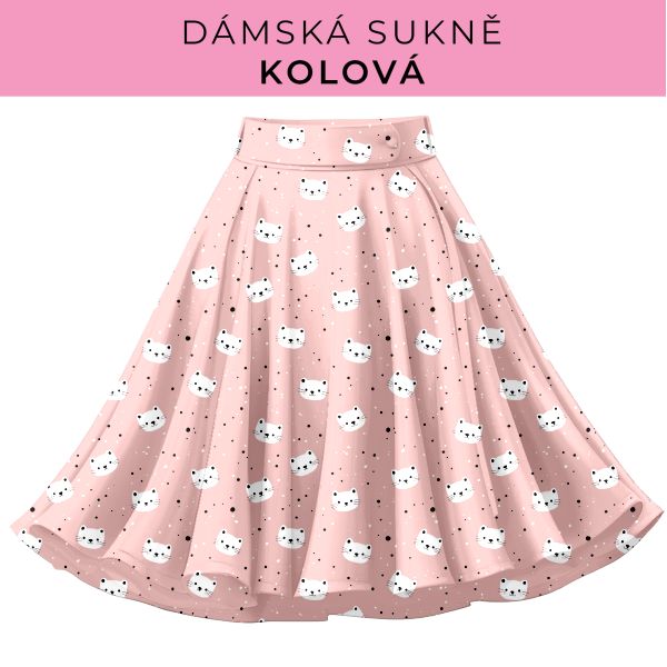 DÁMSKÝ střih - Kolová sukně