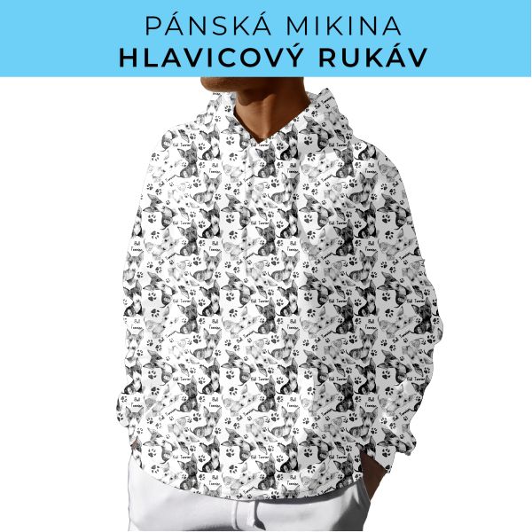 PÁNSKÝ střih - mikina s kapucí