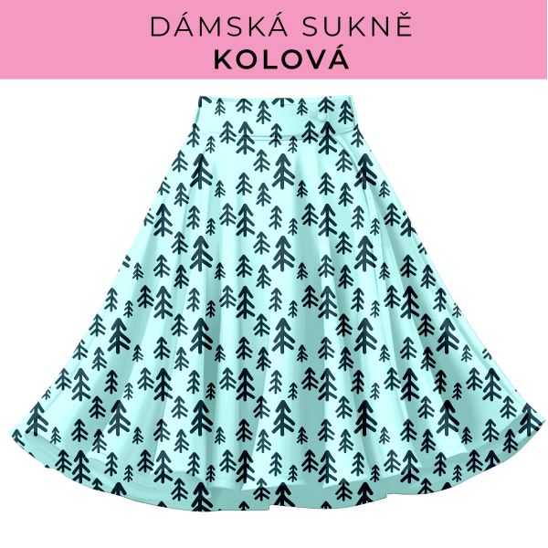 DÁMSKÝ střih - Kolová sukně