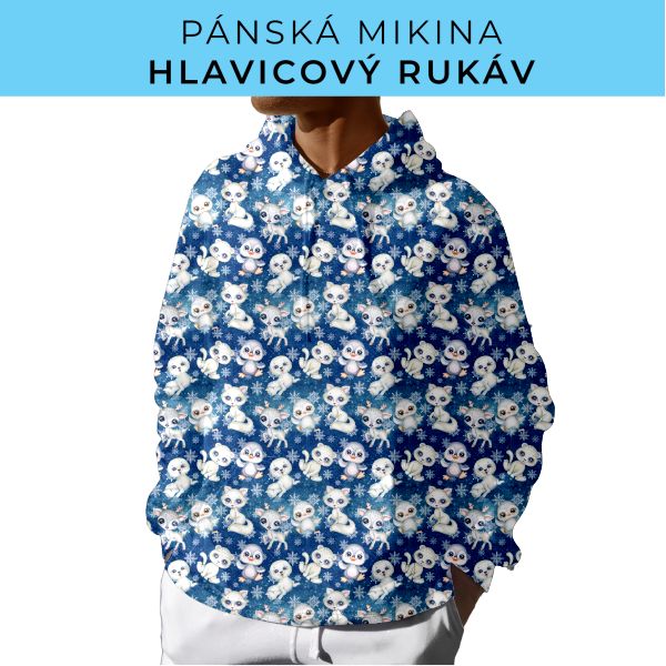 PÁNSKÝ střih - mikina s kapucí