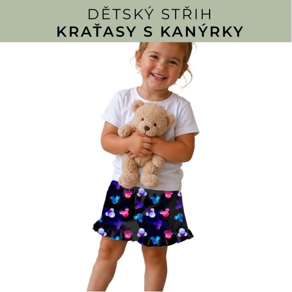 Dětský střih - Kraťásky s kanýrkem