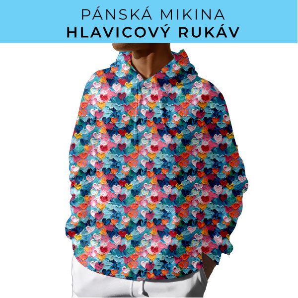 PÁNSKÝ střih - mikina s kapucí