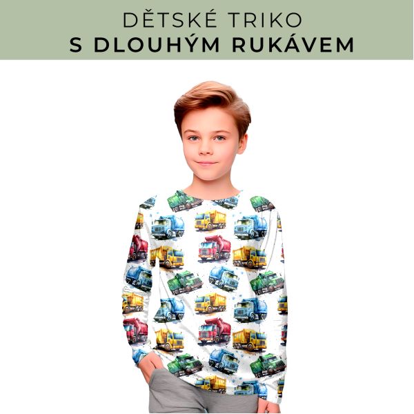 DĚTSKÝ střih - triko dlouhý rukáv
