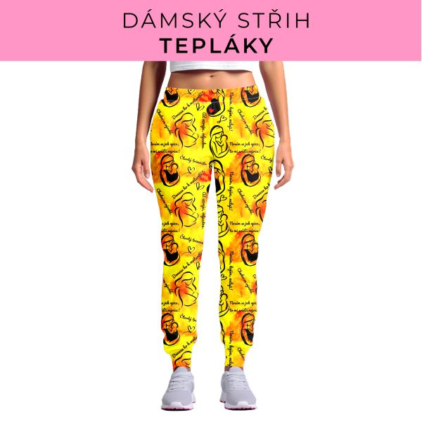 DÁMSKÝ střih - tepláky