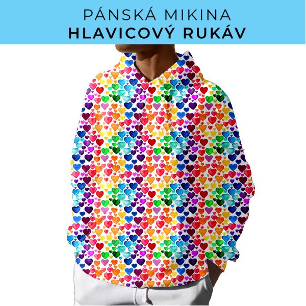 PÁNSKÝ střih - mikina s kapucí