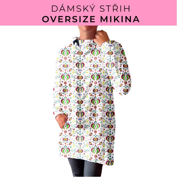 DÁMSKÝ střih - Oversize mikina