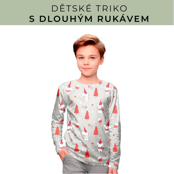 DĚTSKÝ střih - triko dlouhý rukáv
