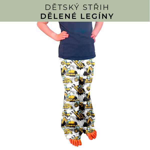 Dětský střih - Dělené legíny