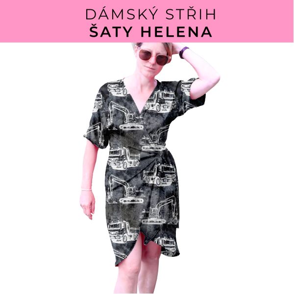 Dámský střih na šaty  Helena