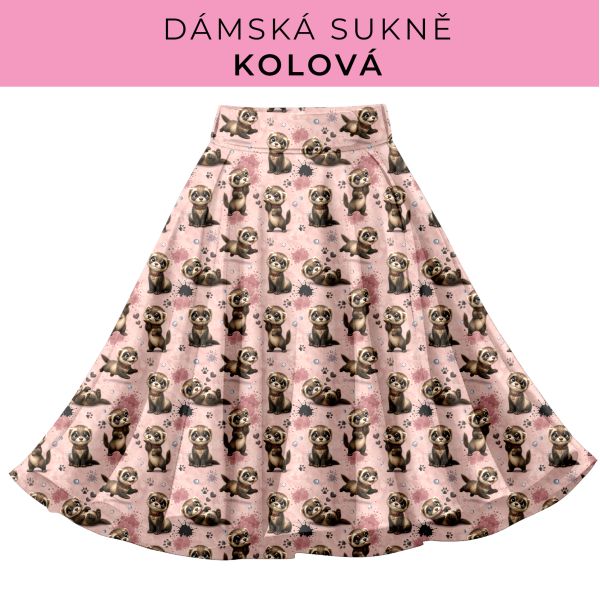 DÁMSKÝ střih - Kolová sukně