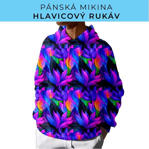PÁNSKÝ střih - mikina s kapucí