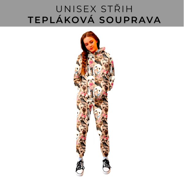 DÁMSKÝ střih - SET mikina a tepláky 