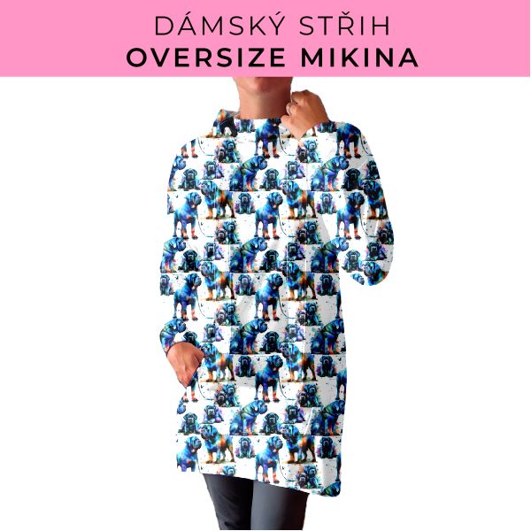 DÁMSKÝ střih - Oversize mikina