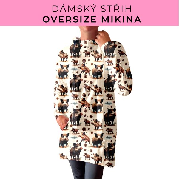 DÁMSKÝ střih - Oversize mikina